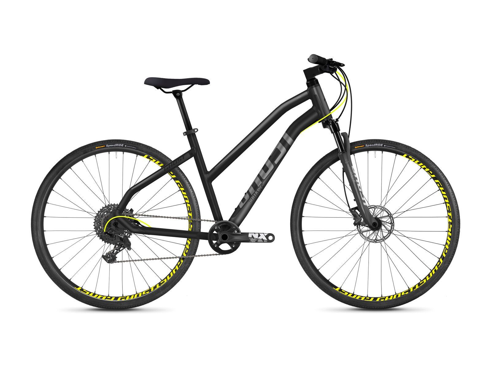 Ghost Square Cross 6.8 W AL, titanium gray/micro chip gray/neon yellow - Bild 1