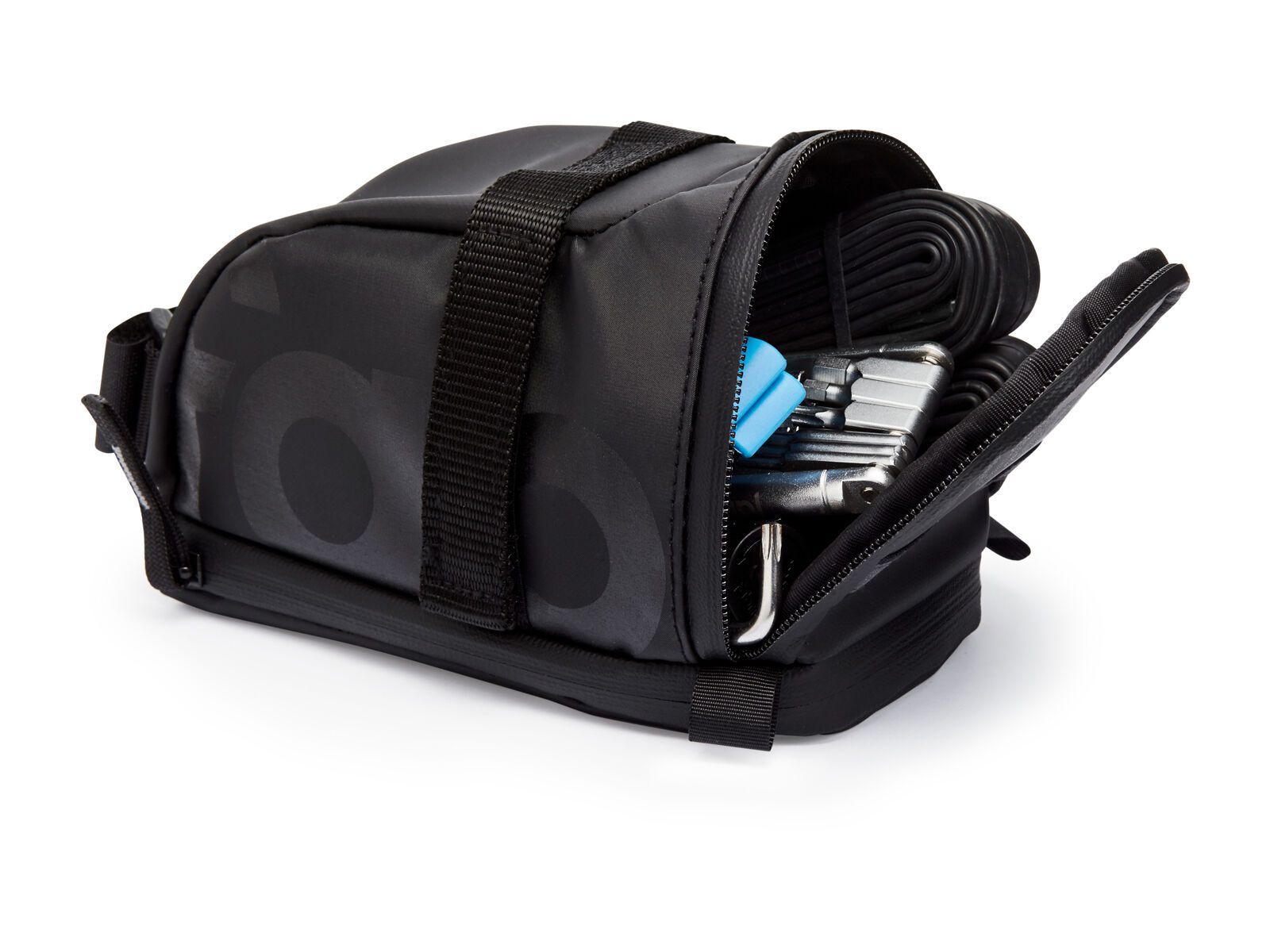 Fabric Contain Saddle Bag - Large, black - Bild 4