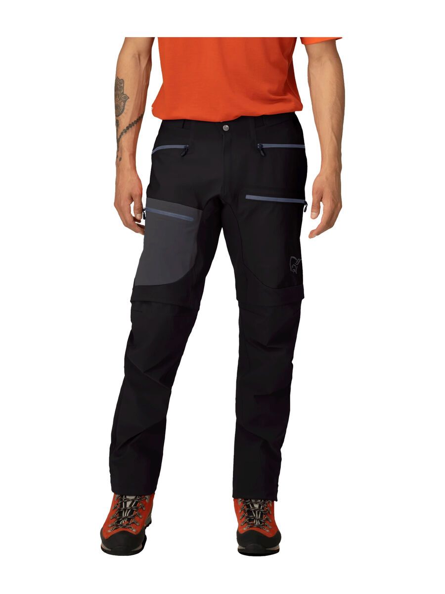 Norrona trollveggen flex1 Zip-off Pants M's, caviar - Bild 4