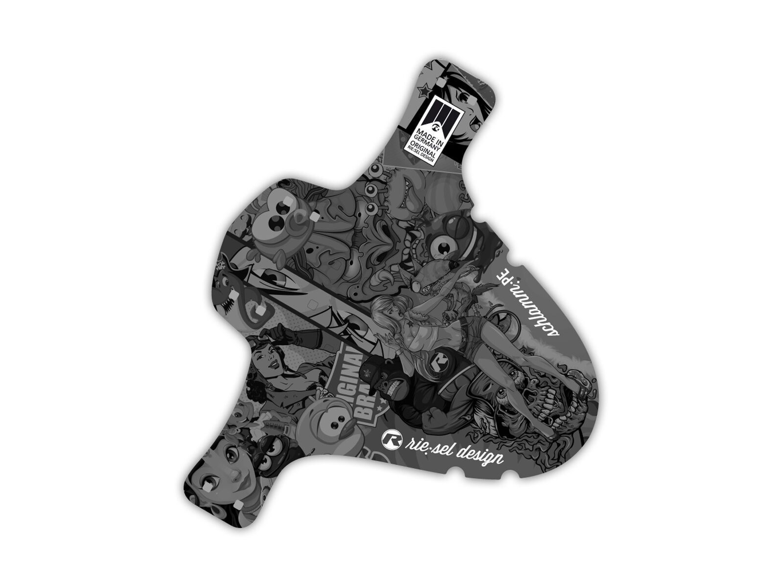 Riesel Design schlammPE, stickerbomb ultra black - Bild 1