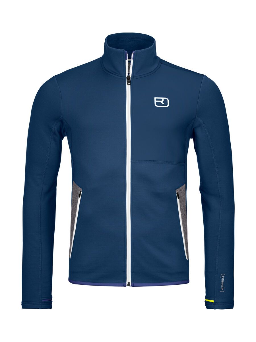Ortovox Merino Fleece Jacket M, deep ocean - Bild 1