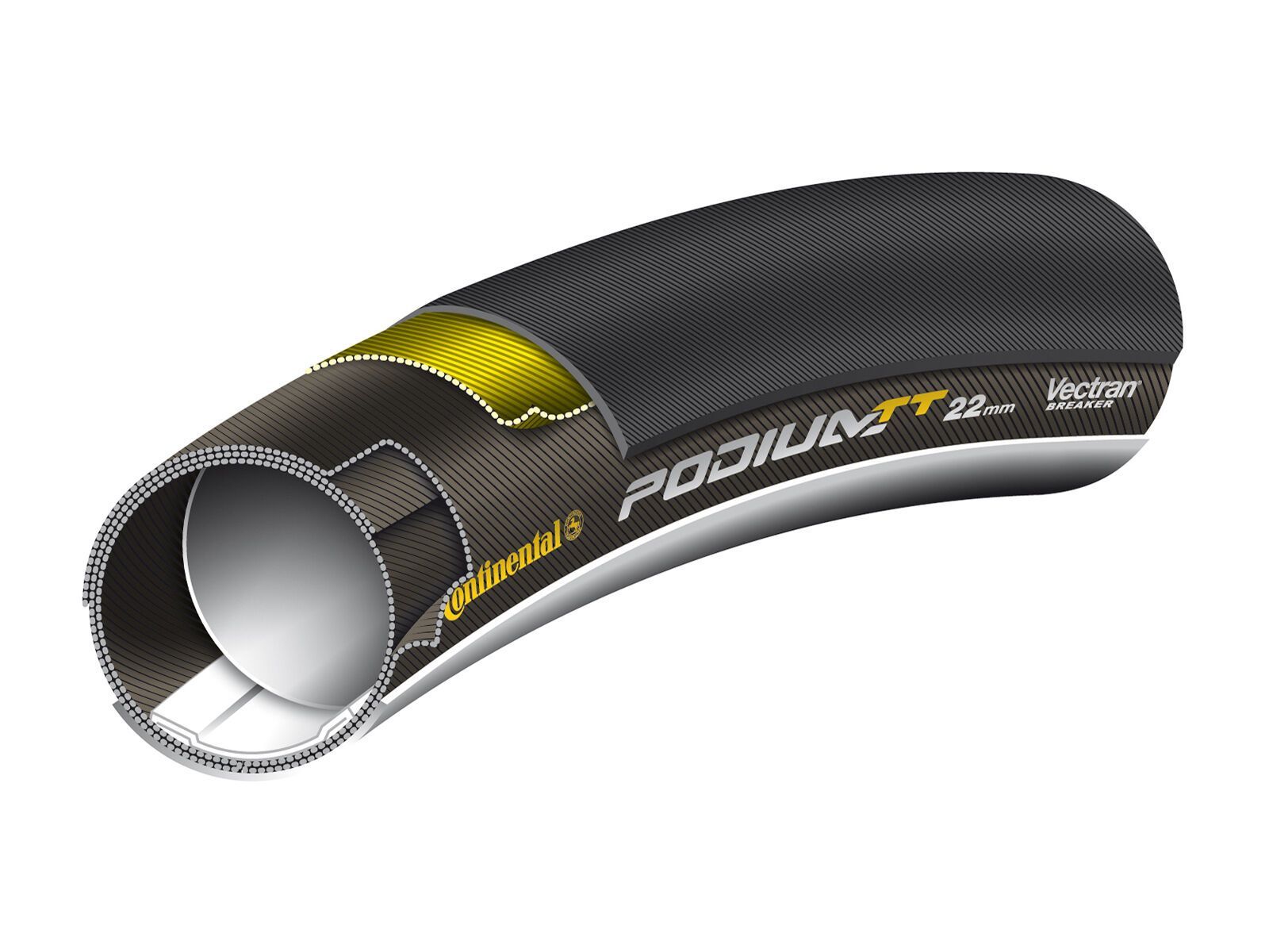 Continental Podium TT VectranBreaker, 28 Zoll, black - Bild 3