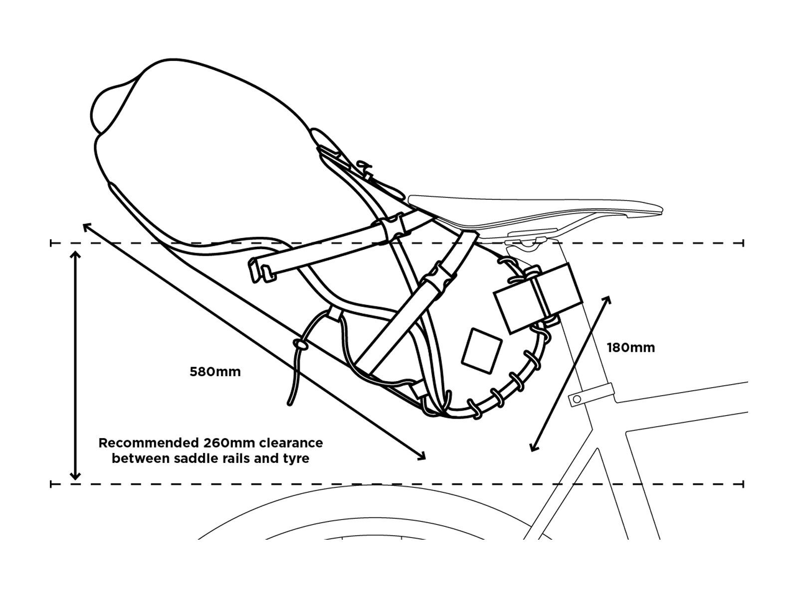 Restrap Saddle Bag - 18 L, black - Bild 9