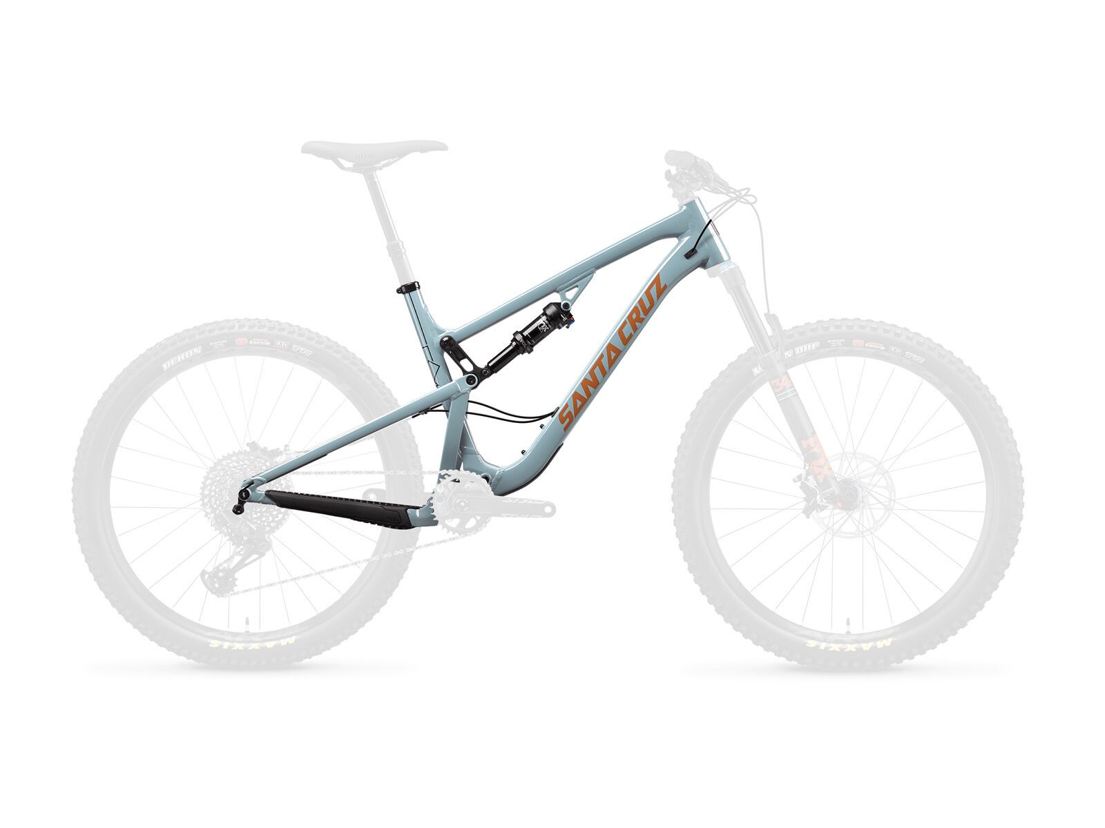 Santa Cruz 5010 AL Frameset, robins egg and orange - Bild 1