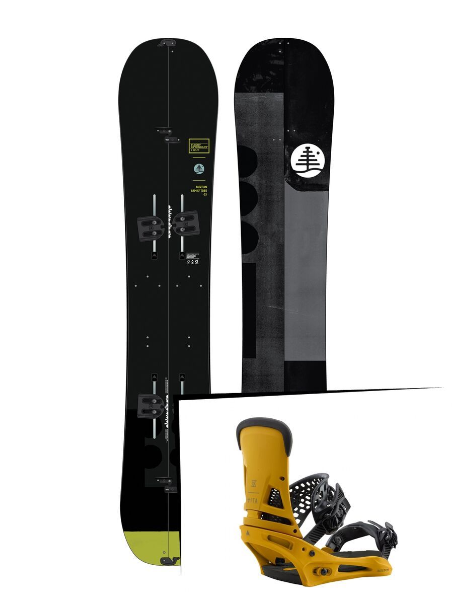 Set: Burton Family Tree Flight Attendant X Split 2019 + Burton Malavita colonel mustard - Bild 1