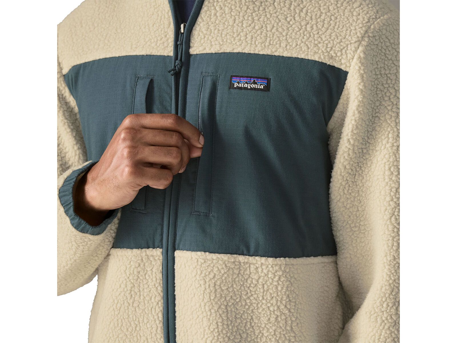 Patagonia Men's Retro Pile Patch Jacket, pelican - Bild 3