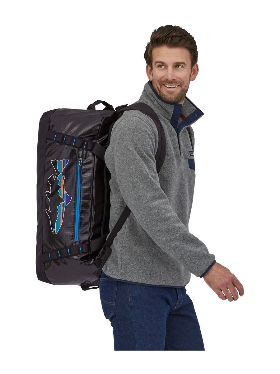Patagonia Black Hole Duffel 55 L, black w/fitz trout - Bild 5
