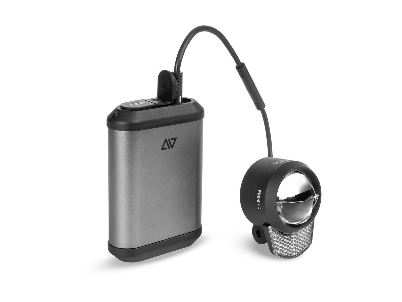 Cube Acid Frontlicht Pro-E 150 PowerBank, black, space grey`n`black - Bild 1