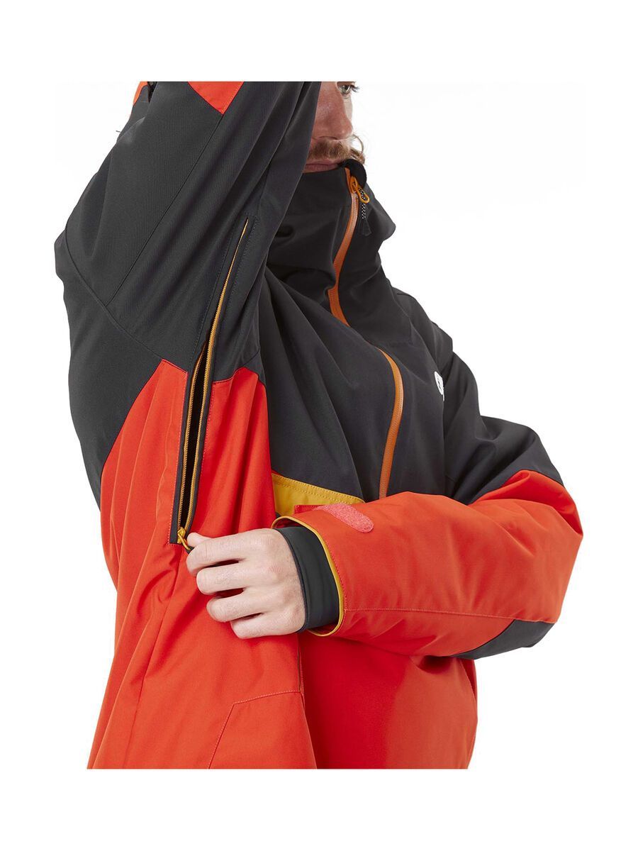 Picture Trifid Jacket, black/pumpkin red - Bild 11