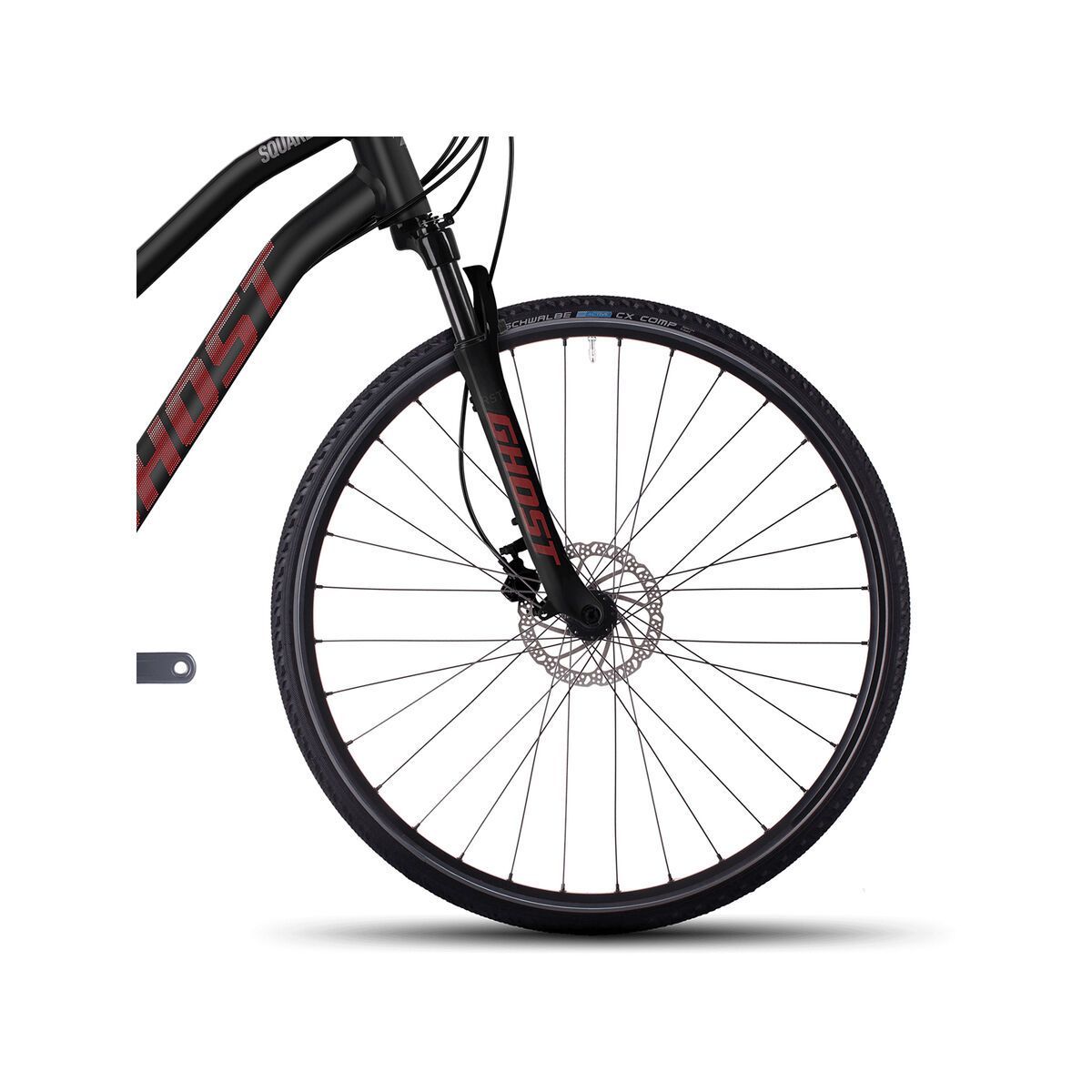 Ghost Square Cross 4 W, night black/neon red/urban grey - Bild 2