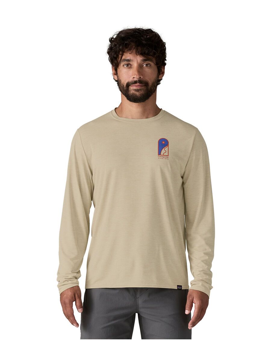 Patagonia Men's Long-Sleeved Cap Cool Daily Graphic Shirt - Lands, pumice x-dye - Bild 2