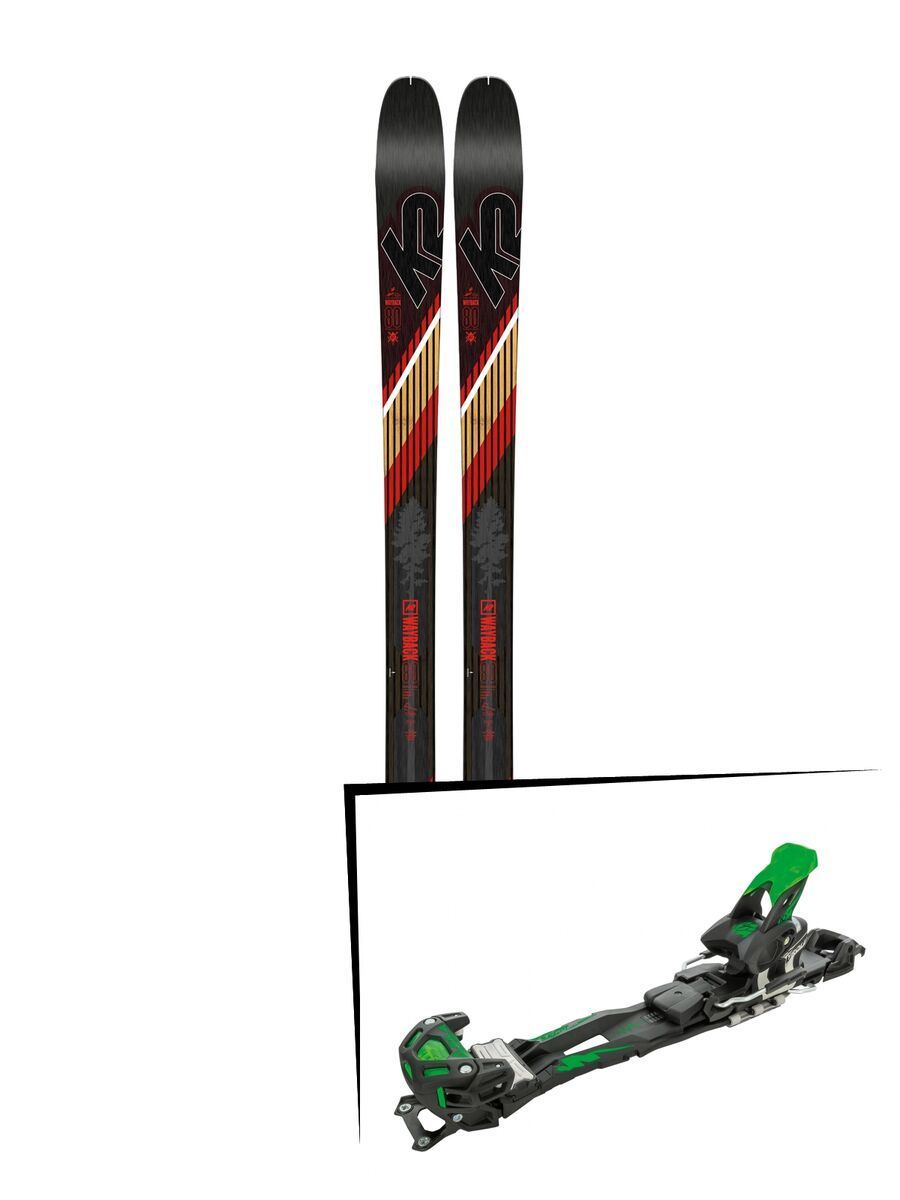 Set: K2 SKI Wayback 80 2019 + Tyrolia Adrenalin 16 solid black flash green - Bild 1