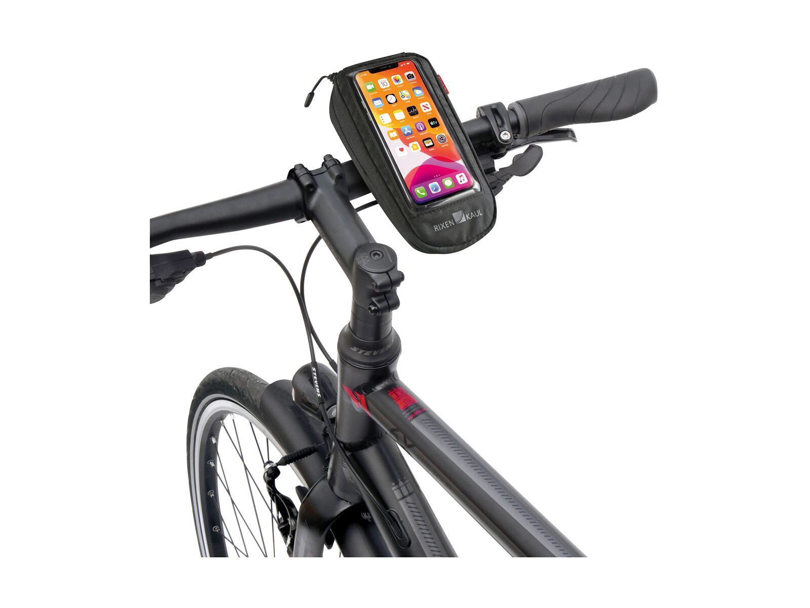 Klickfix PhoneBag Comfort M inkl. Quad Mini Adapter, schwarz - Bild 2