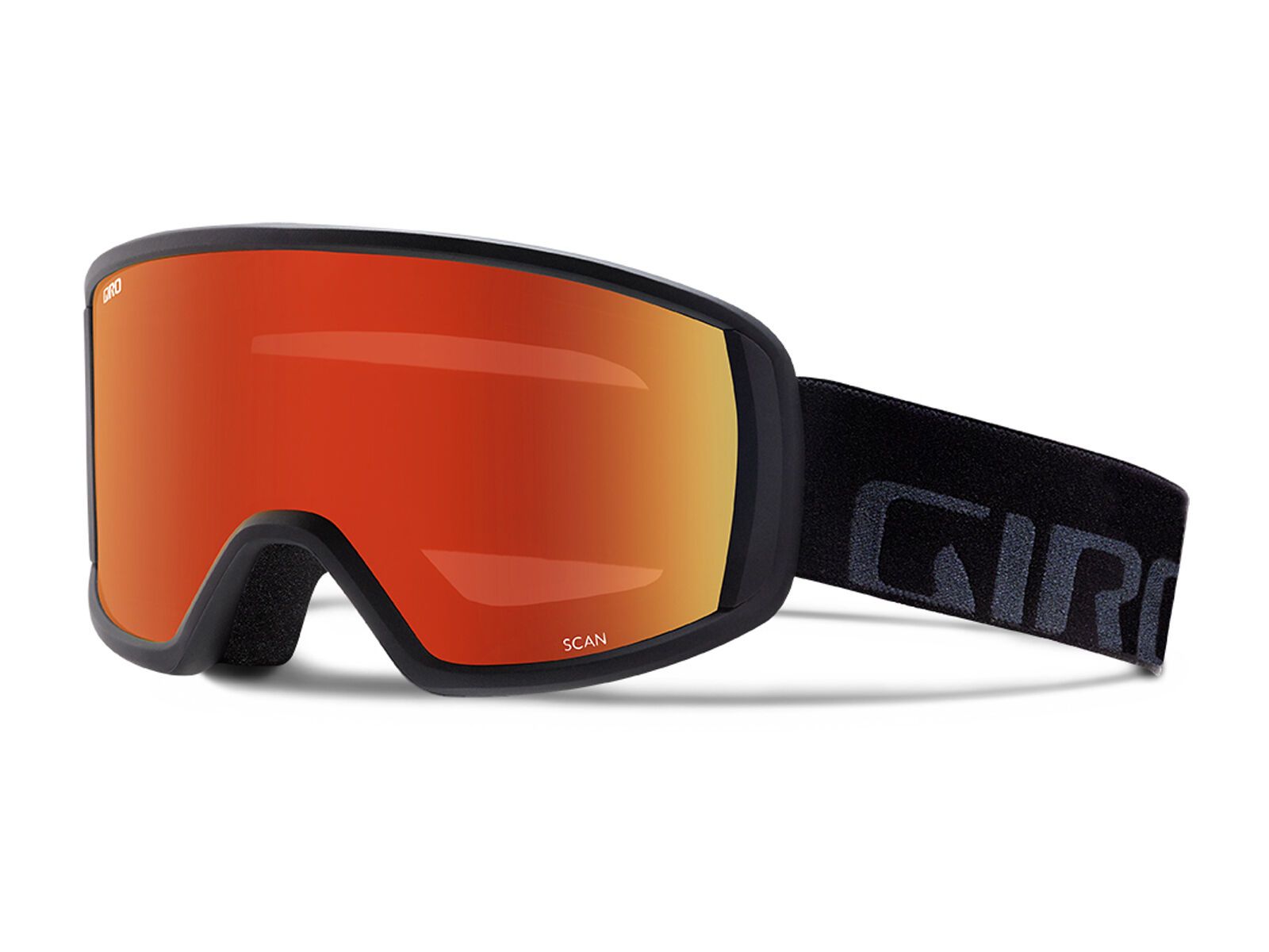 Giro Scan, black wordmark, amber scarlet - Bild 1