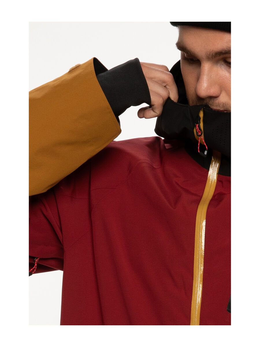 686 Men's GLCR Hydra Coverall, golden brown colorblock - Bild 3