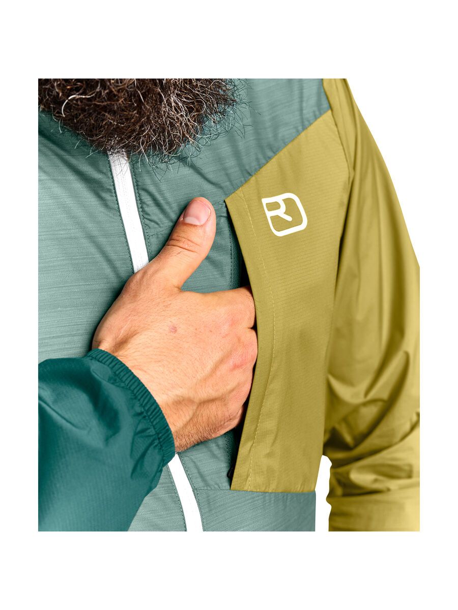 Ortovox Merino Protect Windbreaker Jacket M, arctic grey - Bild 2