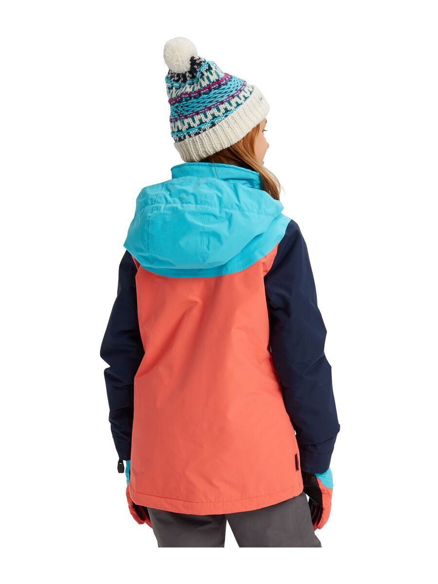Burton Girls' Elodie Jacket, curacao/dress blue/gregoria peach - Bild 6