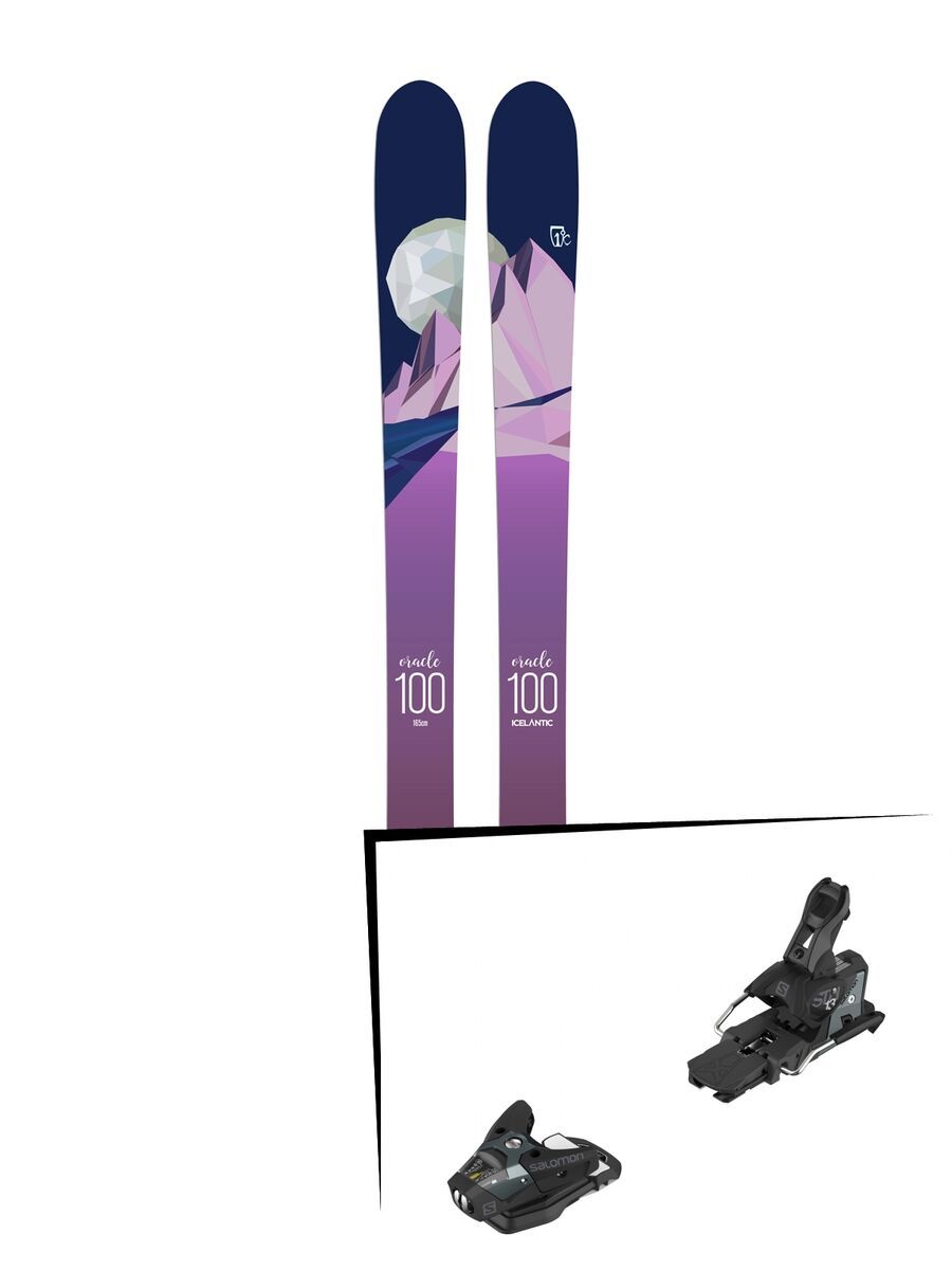 Set: Icelantic Oracle 100 2018 + Salomon STH2 WTR 13 black/dark grey - Bild 1