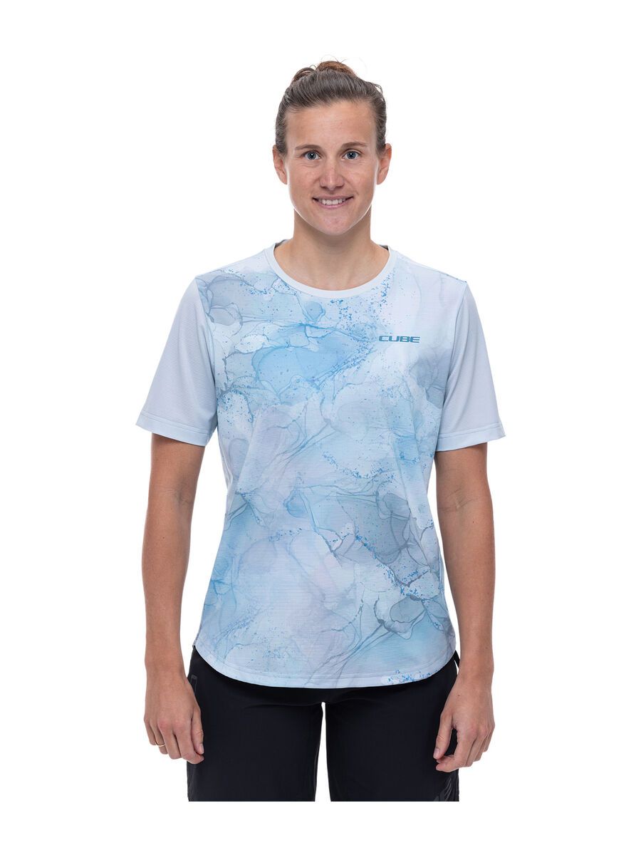 Cube ATX WS Rundhalstrikot kurzarm, marble - Bild 3