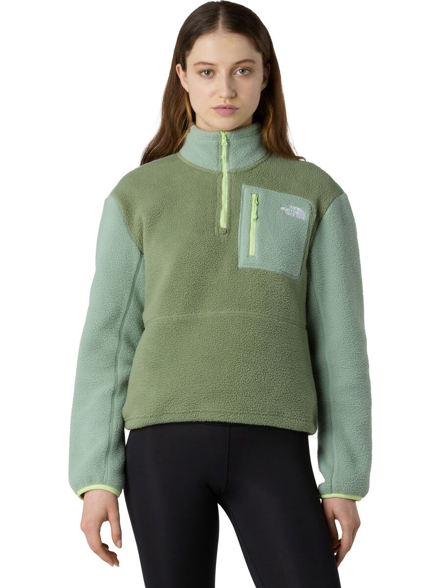 The North Face Women’s Yumiori 1/4 Zip, bark mist/slate moss/astro lime - Bild 3