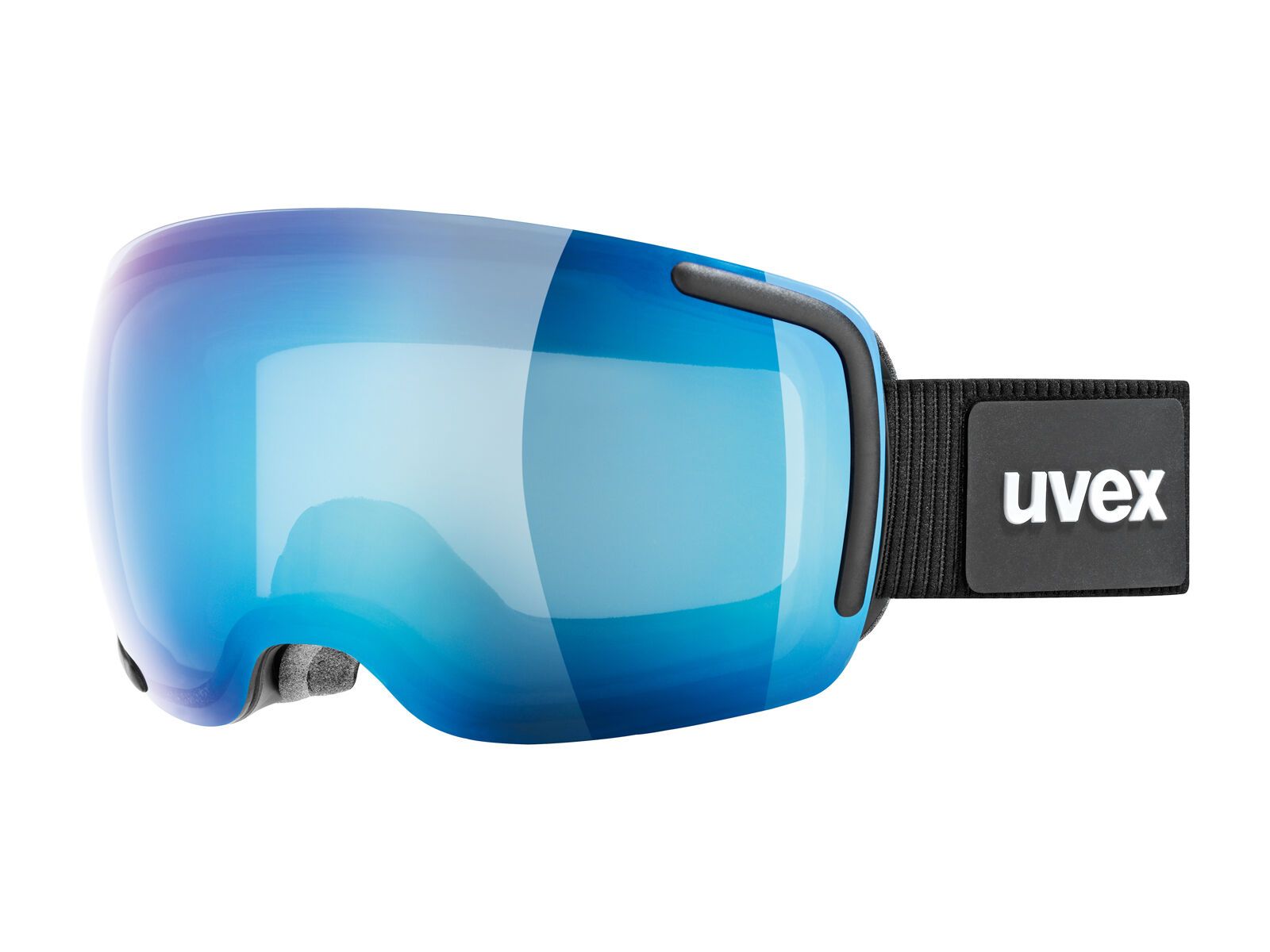 uvex big 40 FM, black-blue mat/Lens: mirror blue - Bild 1