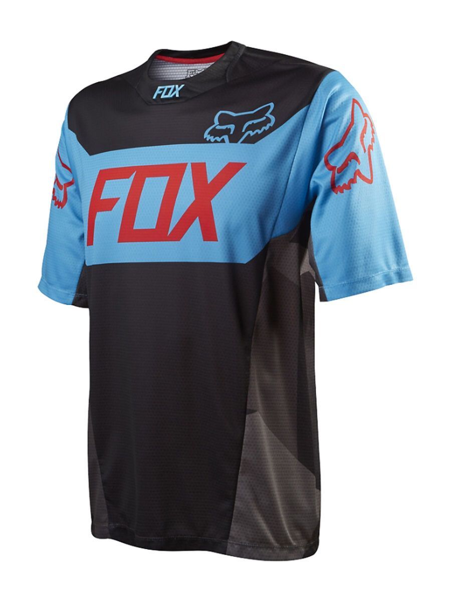 Fox Demo SS Jersey, devise black/blue - Bild 1