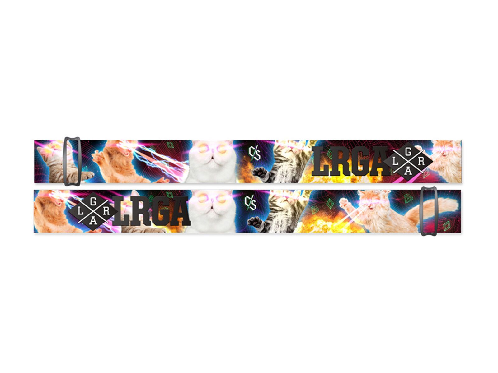 Loose Riders C/S Goggle Strap Catpocalypse, multicolor - Bild 1