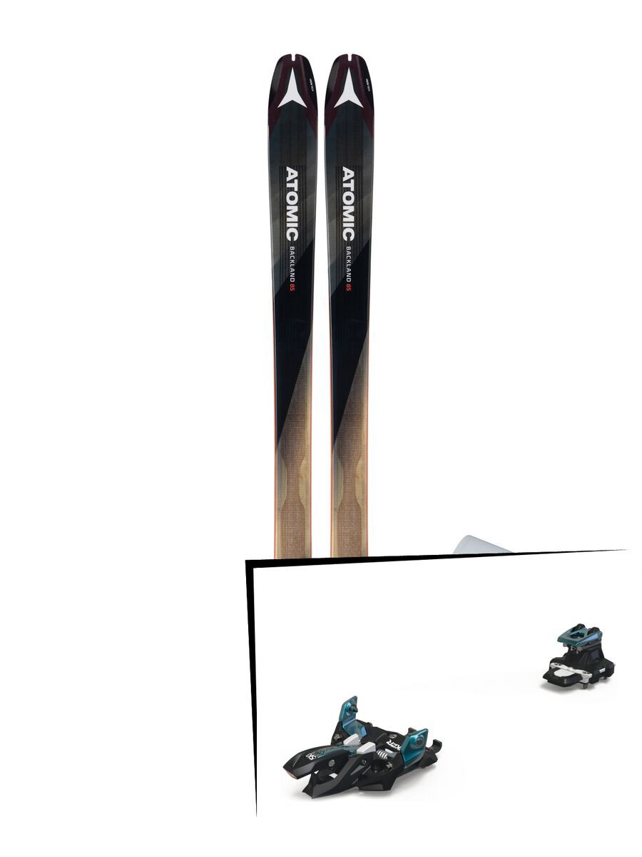 Set: Atomic Backland 85 + Hybrid Skin 85 2019 + Marker Alpinist 9 black/turquoise - Bild 1
