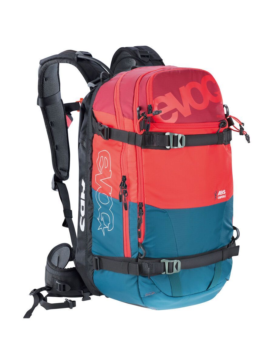 Evoc Zip-On ABS Guide 30l Team, petrol/red/ruby - Bild 2