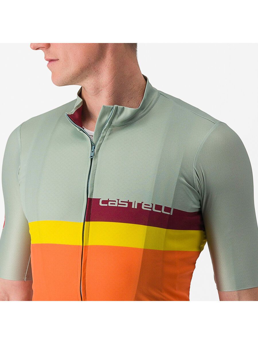 Castelli A Blocco Jersey, defender green/dark red-bordea - Bild 6