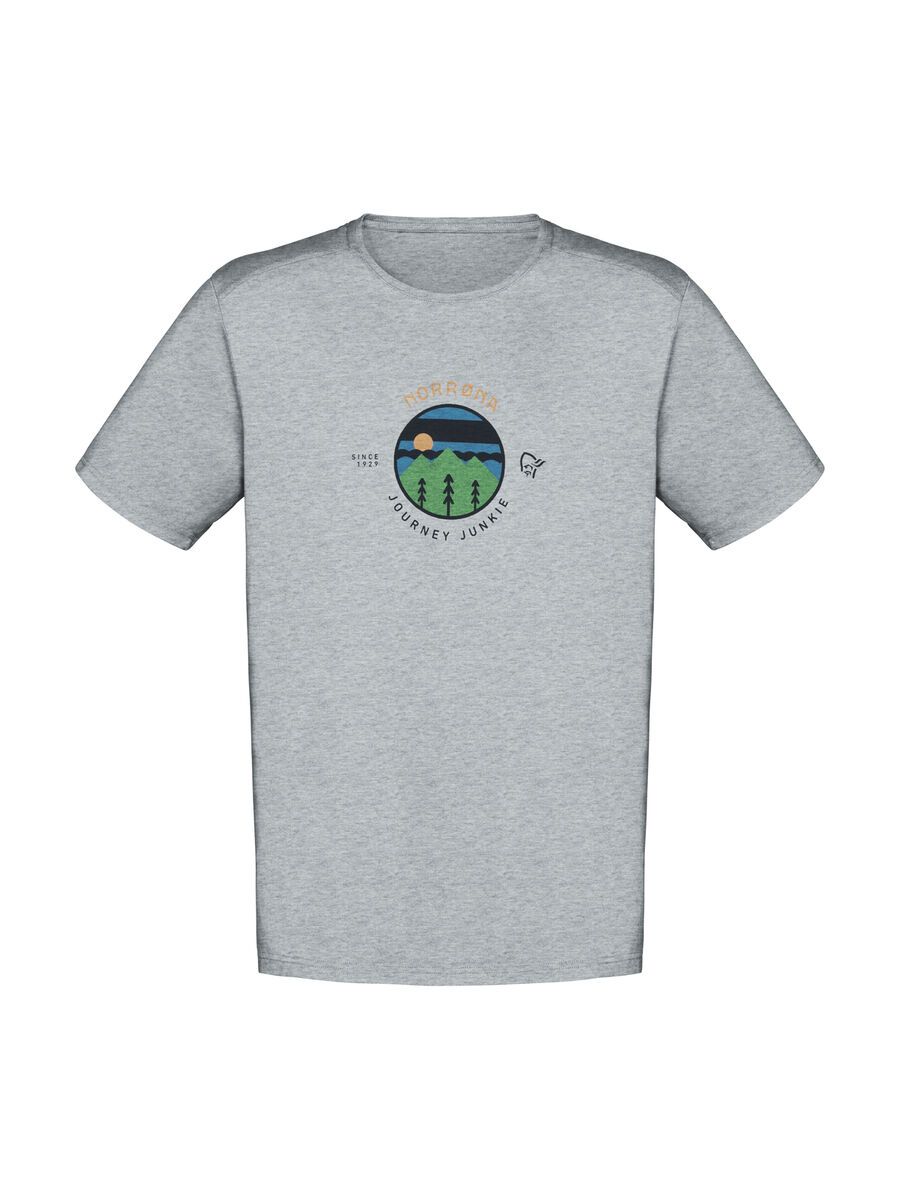 Norrona /29 cotton journey T-Shirt M's, grey melange - Bild 1