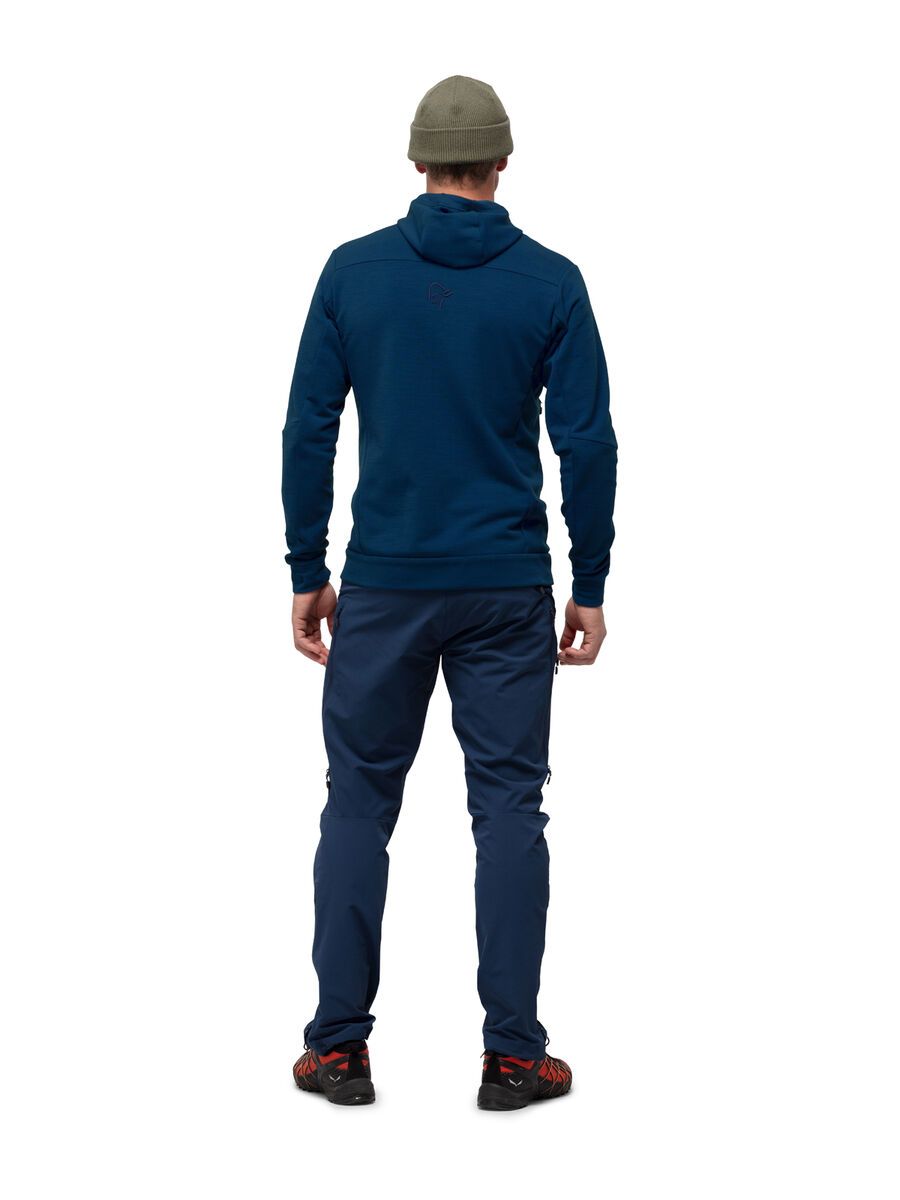 Norrona falketind warmwool2 Stretch Zip Hood M's, indigo night - Bild 3
