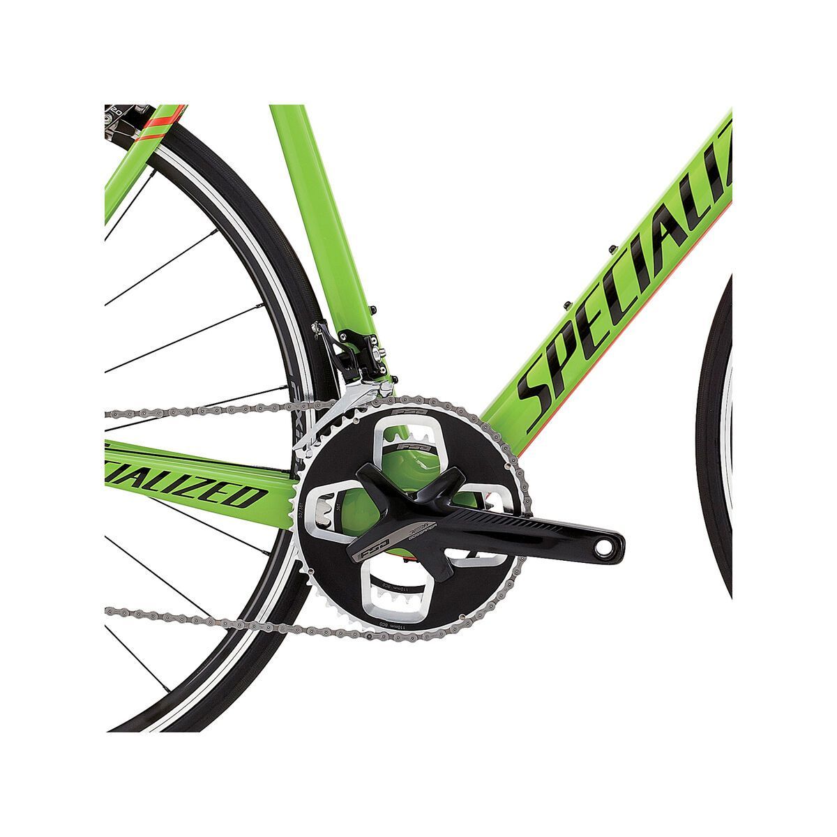 Specialized Tarmac Sport, gloss monster green/rocket red/tarmac black - Bild 3