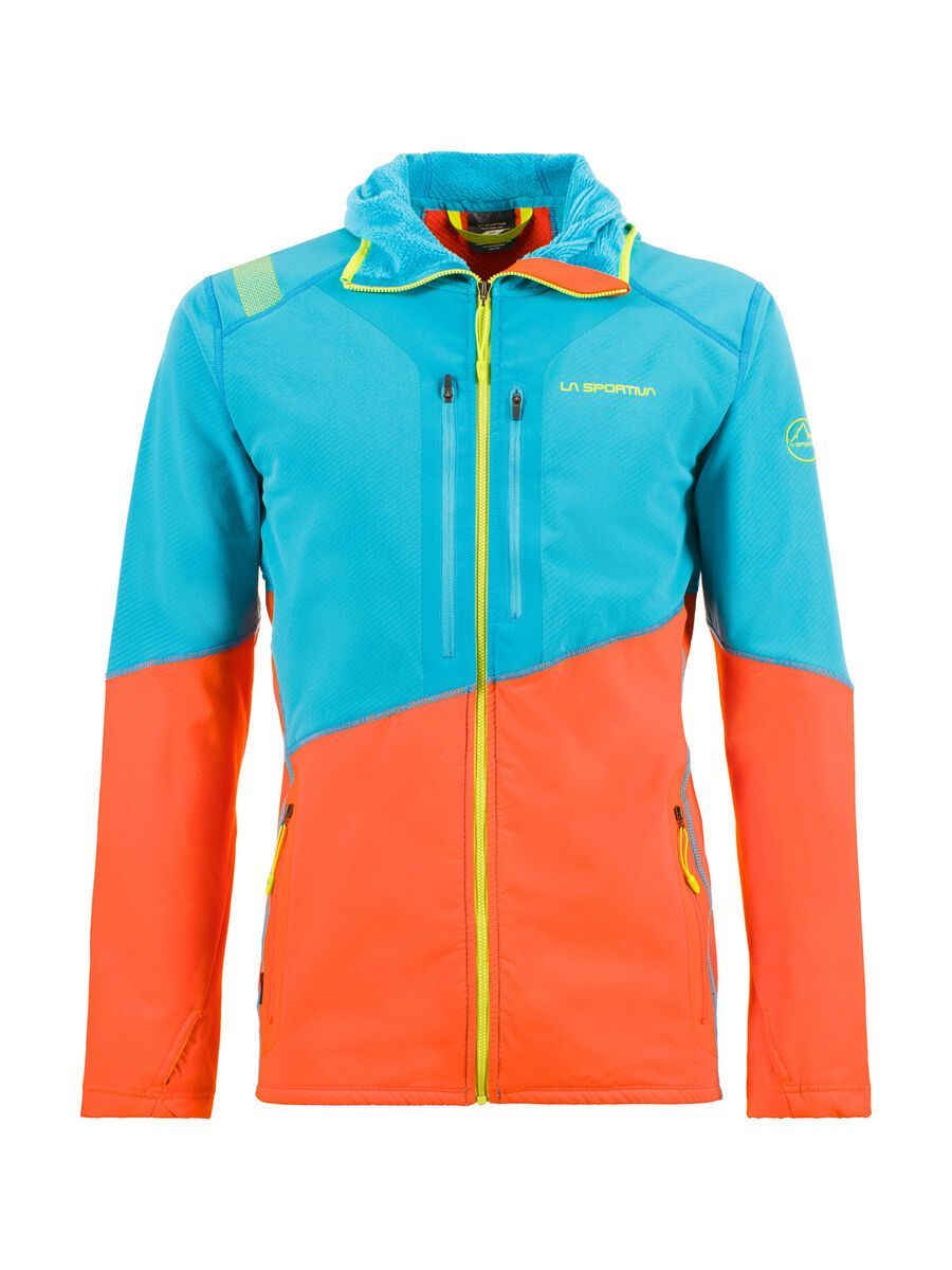La Sportiva Theory Hoody M, tropic blue/pumpkin - Bild 1