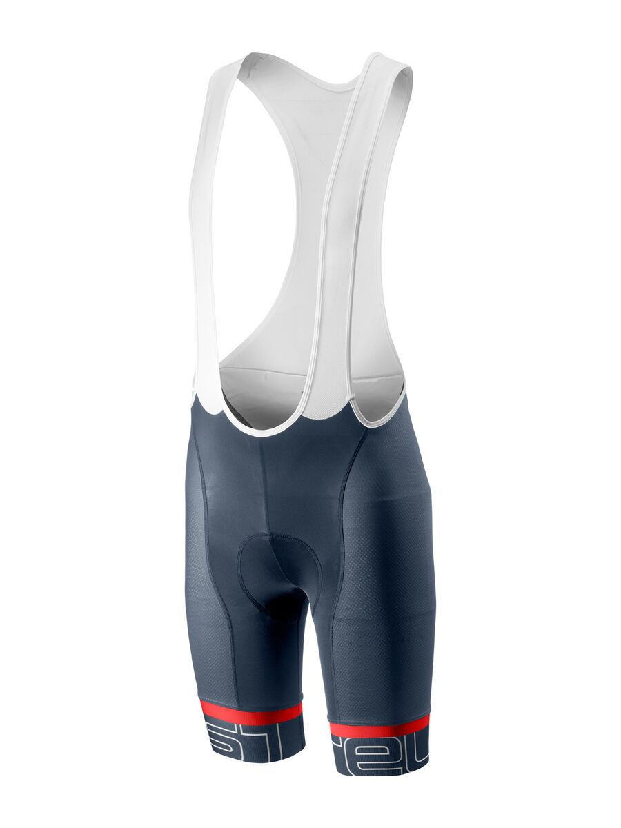 Castelli Volo Bibshort, dark/steel blue/red - Bild 1