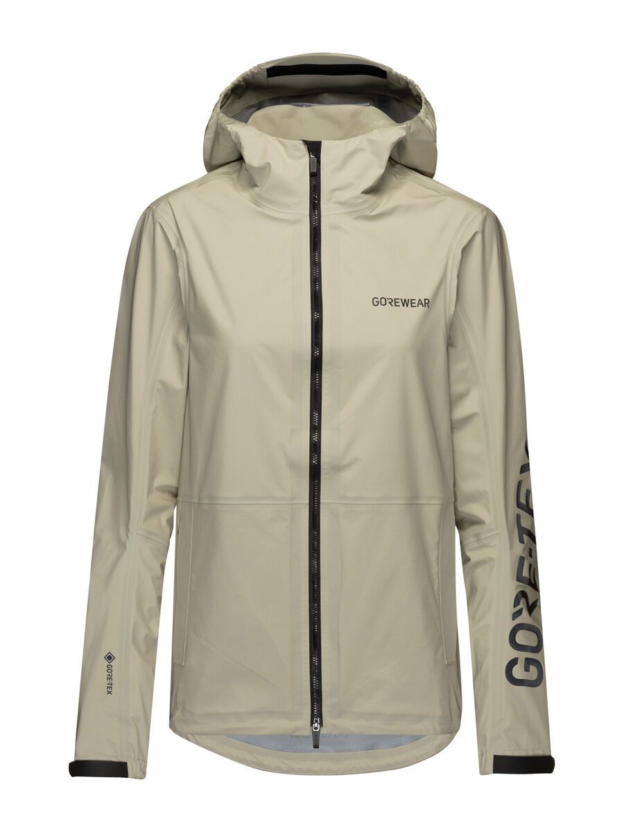 GOREWEAR Lupra 2.0 Gore-Tex Logo Kapuzenjacke Damen, tech beige/black - Bild 1