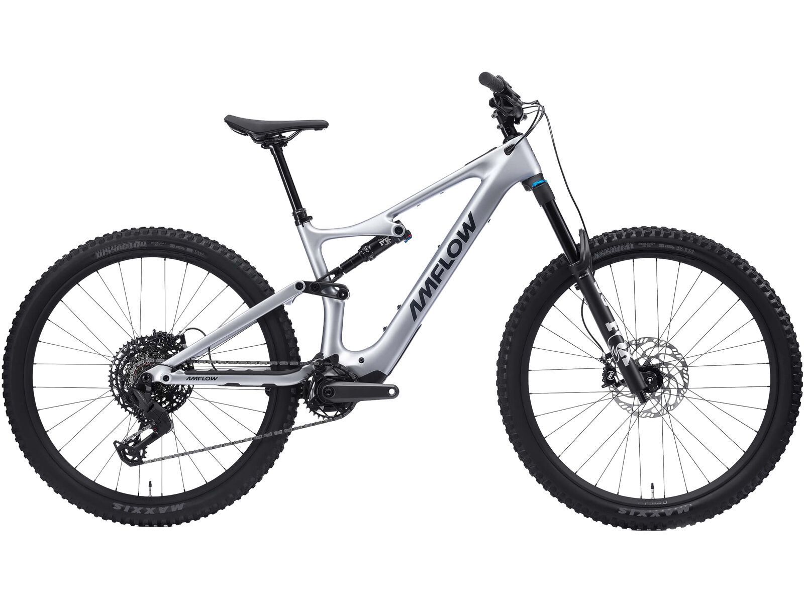 Amflow PL Carbon - 800 Wh, satin silver | BIKER-BOARDER.DE