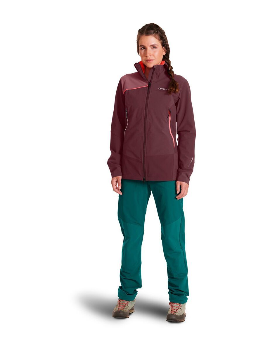 Ortovox Merino Shield Tec Pala Hooded Jacket W, winetasting - Bild 6