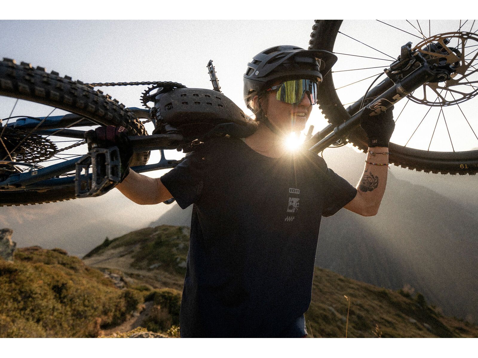 ION Bike Jersey S_Ionic Shortsleeve DR Women, misty-blue - Bild 7