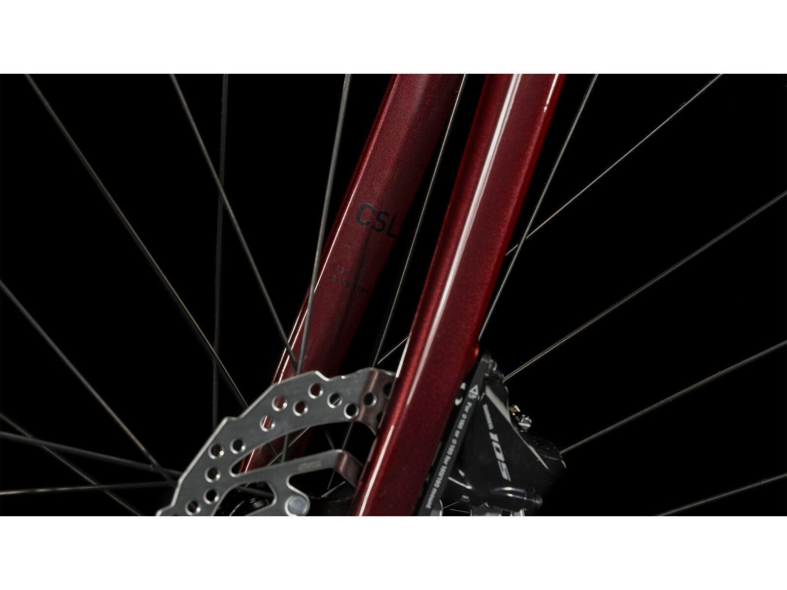 Cube Attain SLX, deepred´n´red - Bild 7