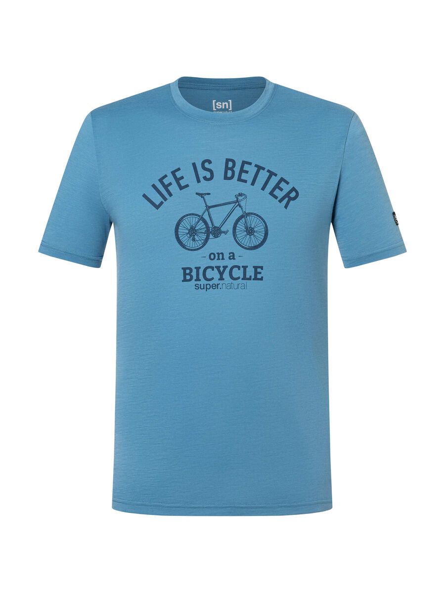 super.natural Better Bike Tee Herren, blue heaven/ocean blue - Bild 1