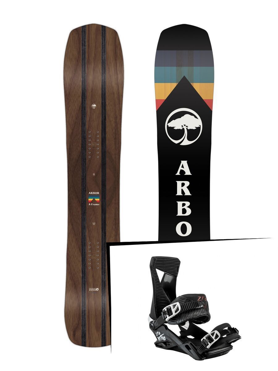 Set: Arbor A-Frame 2019 + Nitro Zero zero fucks given - Bild 1