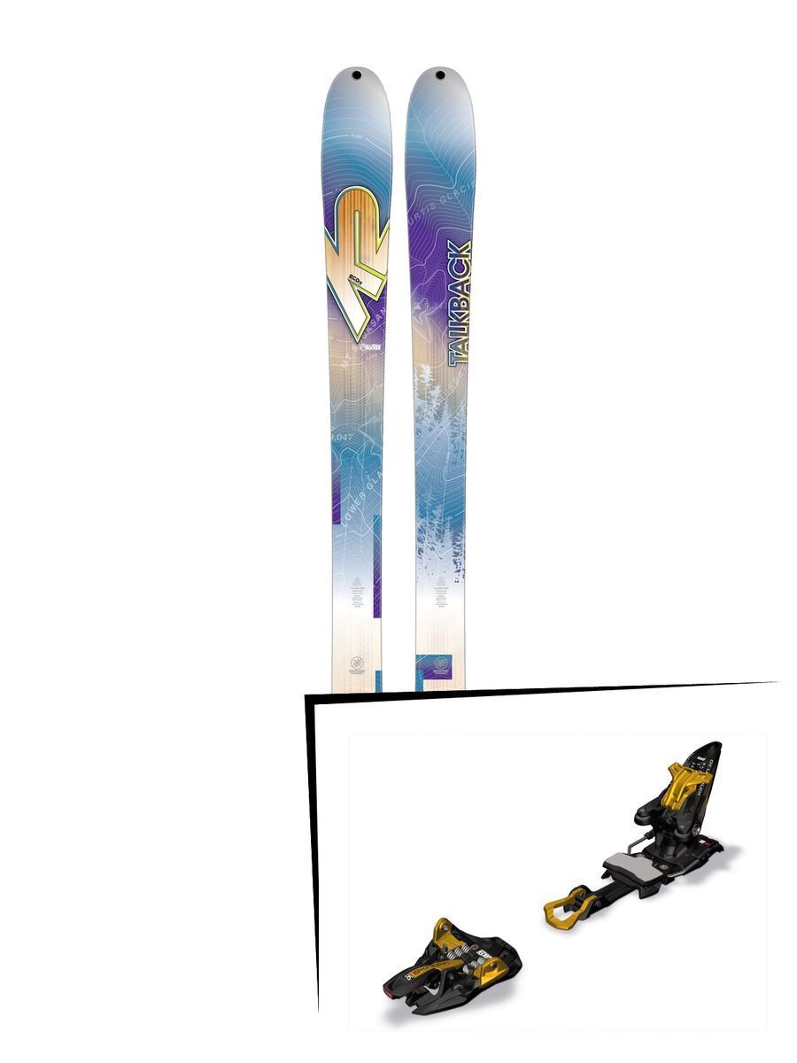 Set: K2 SKI Talkback 88 ECOre 2017 + Marker Kingpin 10 75-100 mm, black/gold - Skiset - Bild 1