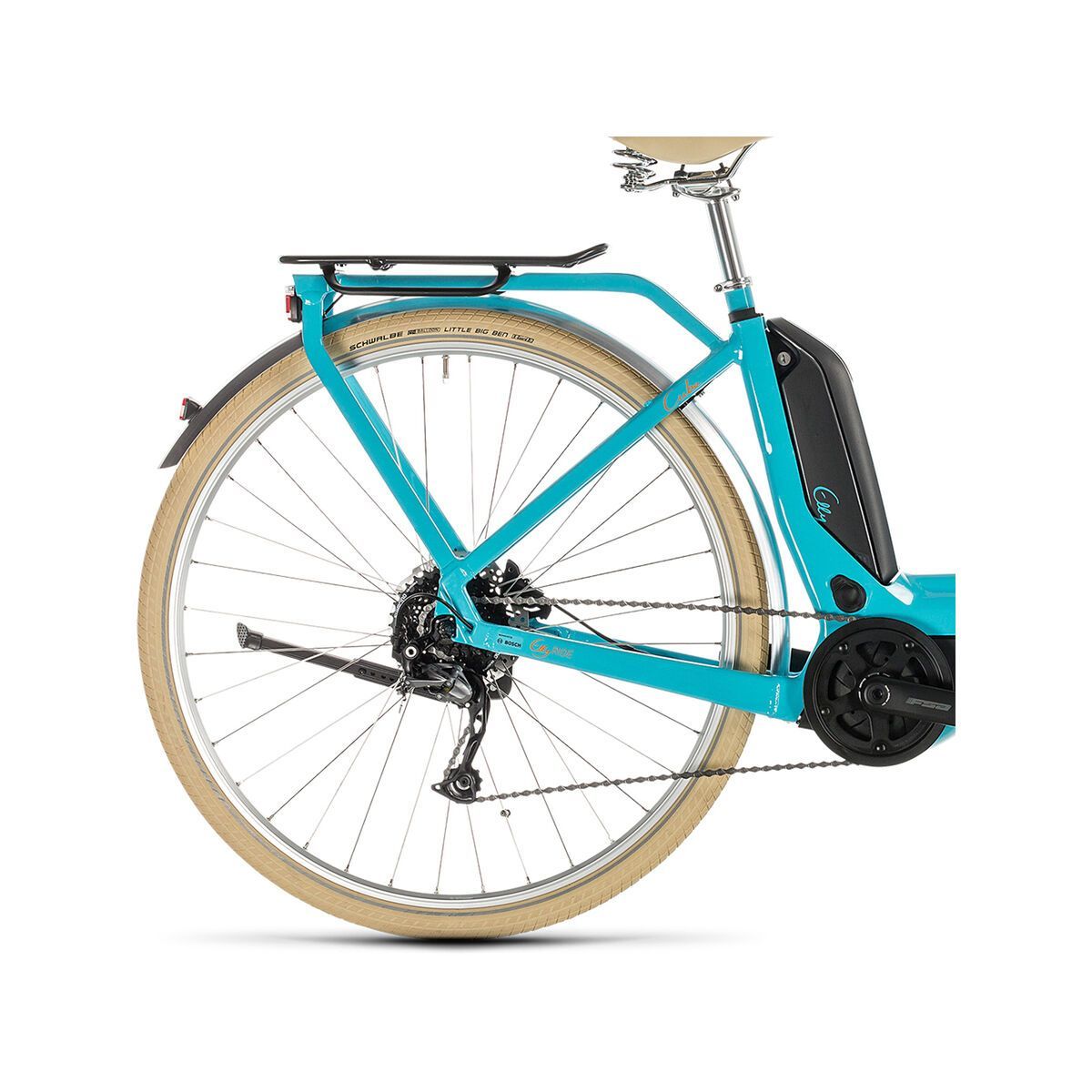 Cube Elly Ride Hybrid 400, aqua´n´orange - Bild 4