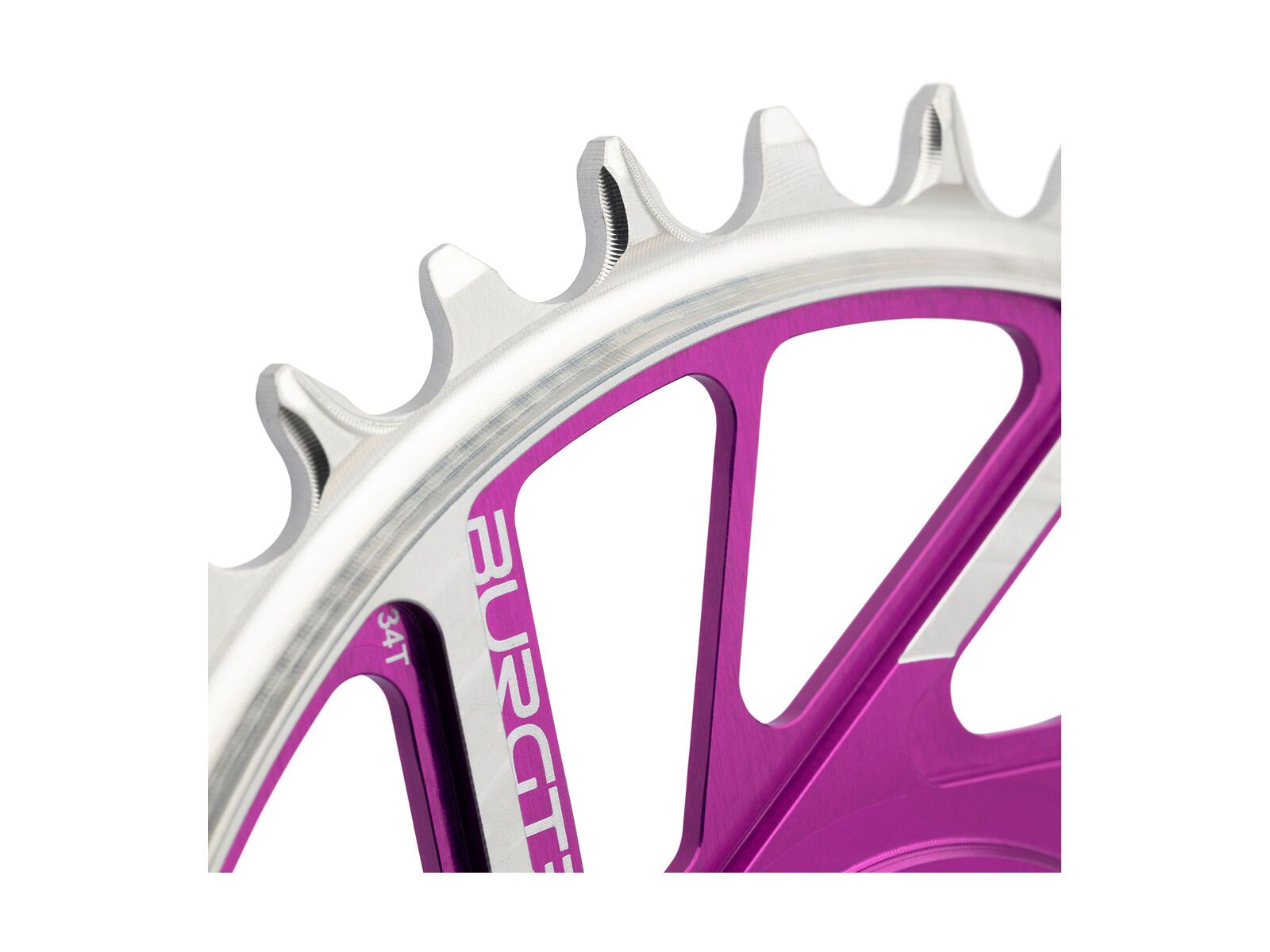 Burgtec 3 mm Offset Thick Thin Chainring SRAM 8-Bolt, purple rain - Bild 16
