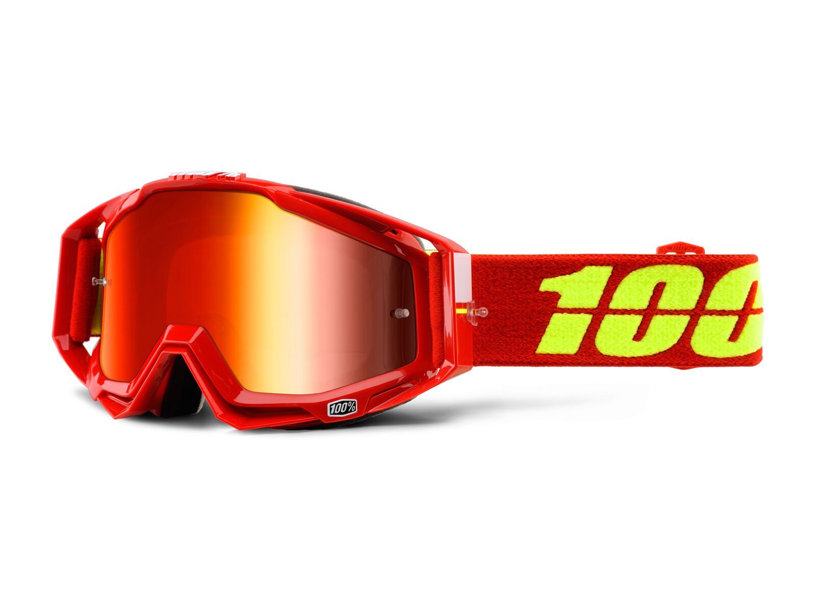 100% Racecraft inkl. Wechselscheibe, corvette/Lens: mirror red, clear - Bild 1