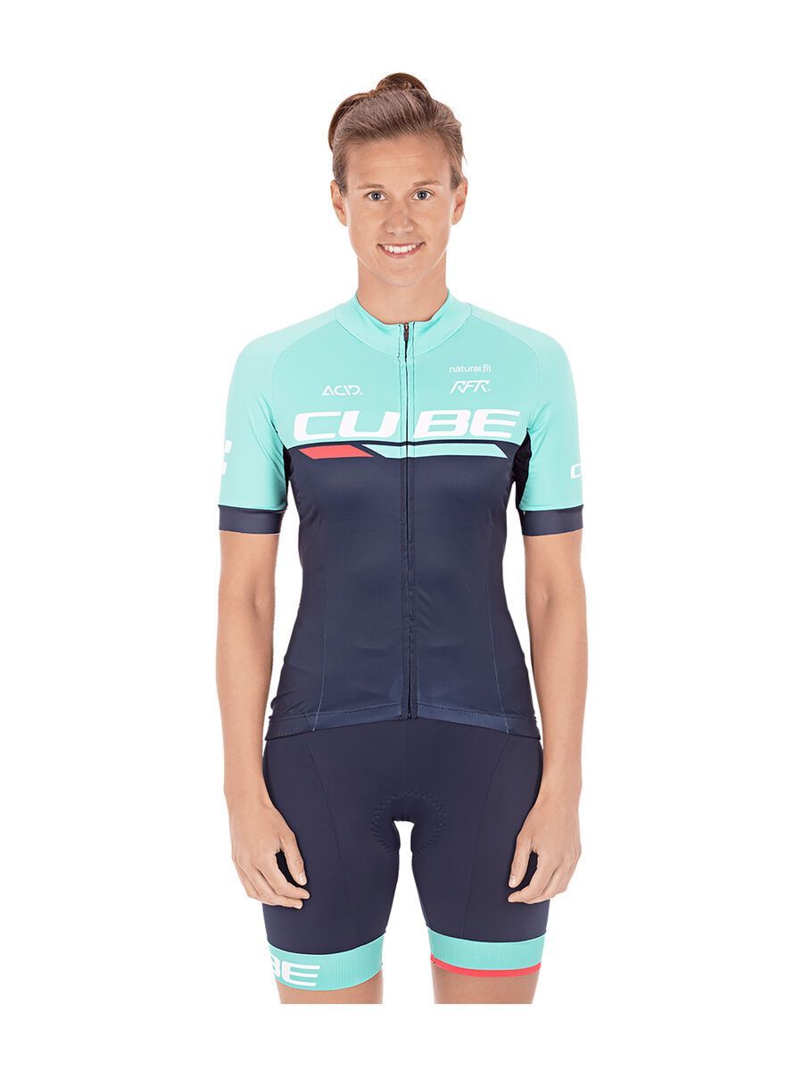 Cube Teamline WS Trikot kurzarm, blue´n´mint - Bild 2