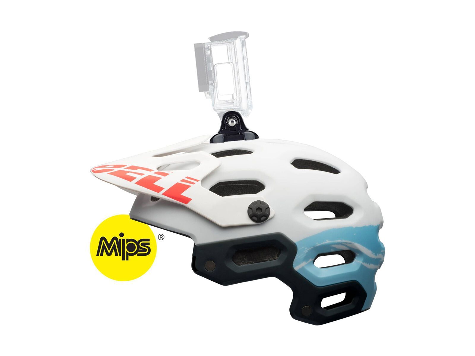 Bell Super 2 Joy Ride MIPS, matte white/glacier blue sonic - Bild 2