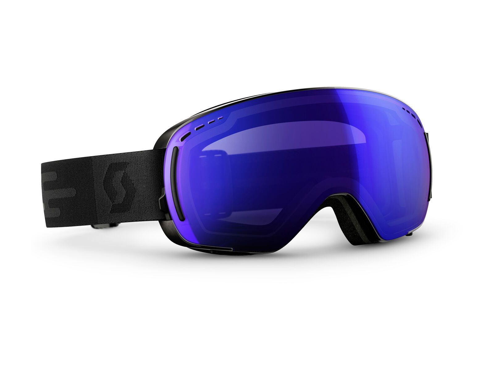 Scott LCG Compact + Spare Lens, black/ls blue chrome - Bild 1