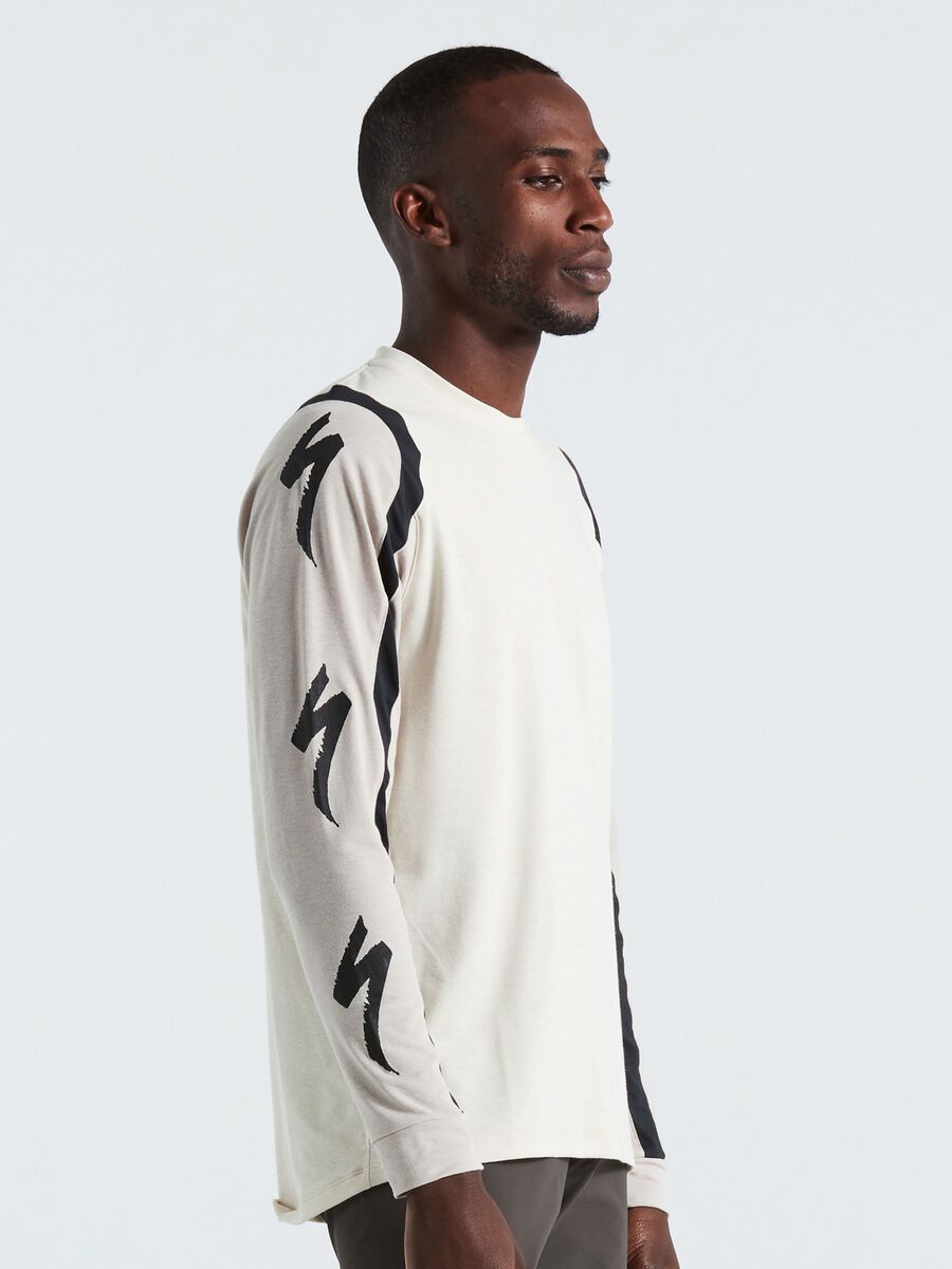 Specialized Men's Trail Long Sleeve Jersey, white mountains - Bild 2